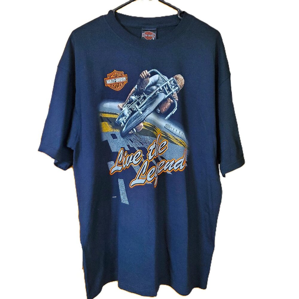 NWOT Harley Davidson Cancun Mexico Live the Legend Black T-Shirt Tee Sz XL Moto